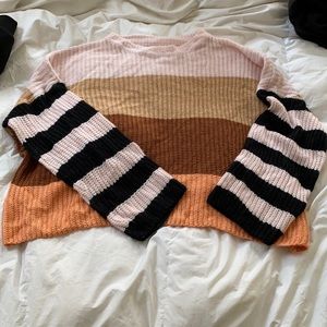Color block sweater